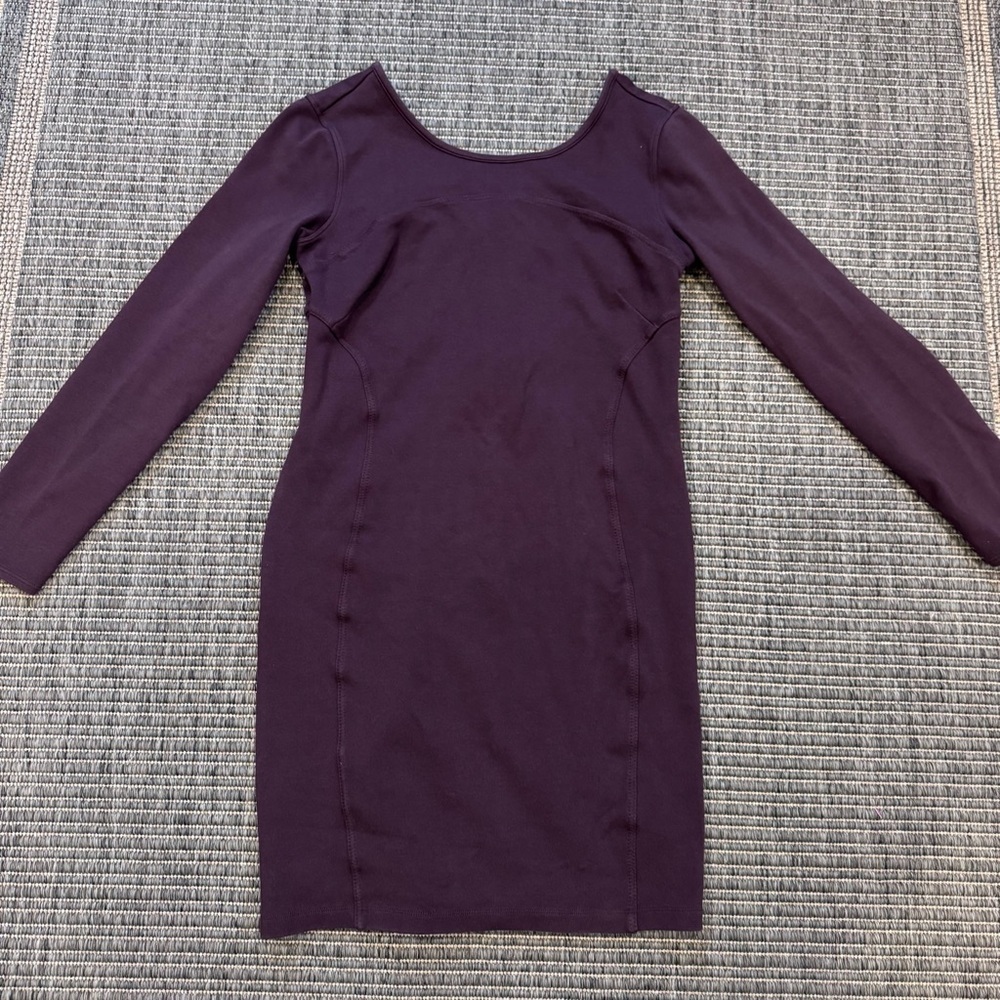Athleta Long-Sleeve Bodycon Dress in Plum